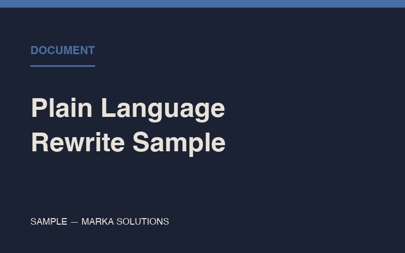 Thumbnail for plain language rewrite before-and-after sample